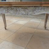 Extendable walnut table Louis XV style – Totally restored