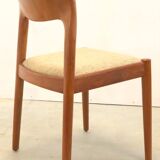 Set de 4 chaises Koefoed 'Skoven' teck vintage