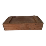 Old compartmentalized wooden box crate