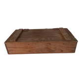 Caisse boîte en bois compartimentée ancienne