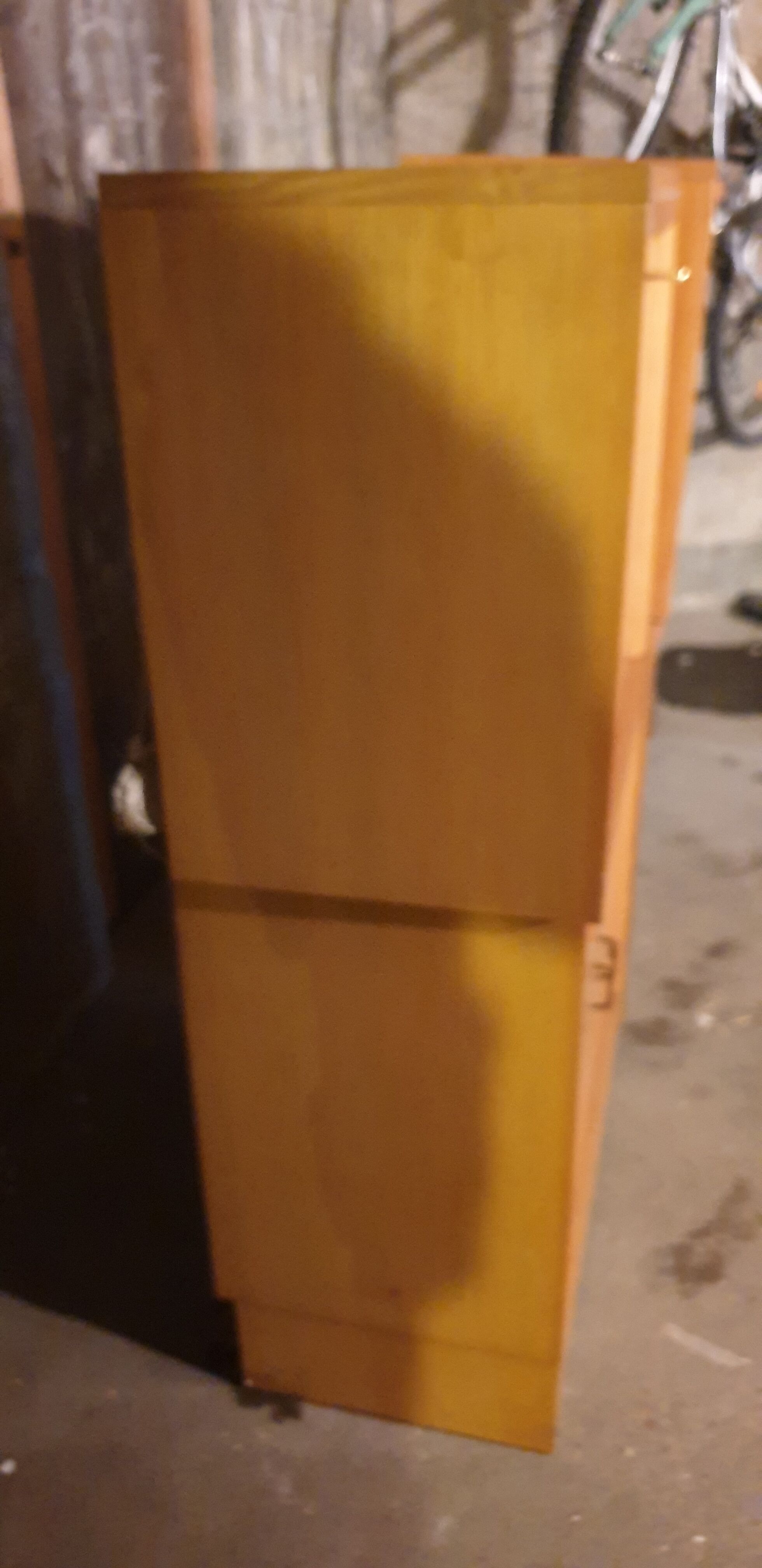 Secretary with vintage flap lamp casserole