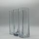 Beautiful Vintage Murano Modern Vase, cylinders  Clear Glass vase, 1970's