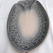 Former plate vallauris ceramics jean austruy shape vintage fish