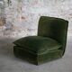 Vintage suede leather armchair, Italy, 1970s