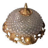 Molded glass ceiling light