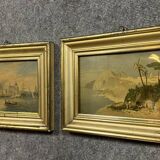 Cleto Capri: Two orientalist watercolors from the late 19th century