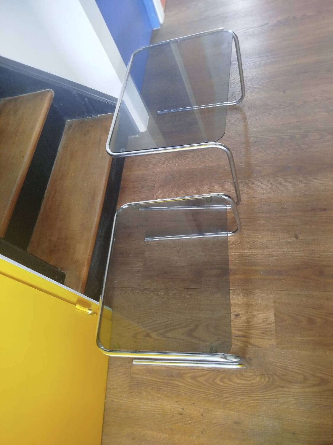 Paire de tables basses , design italien, Années 1970