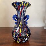 Multicolored Murano vase circa 1940