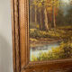 Vintage painting attributed to Alice J. Medina — Autumn Landscape — Oil