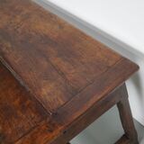 Large Antique 18th Century French Rustic Farmhouse Dining Table Walnut & Oak
