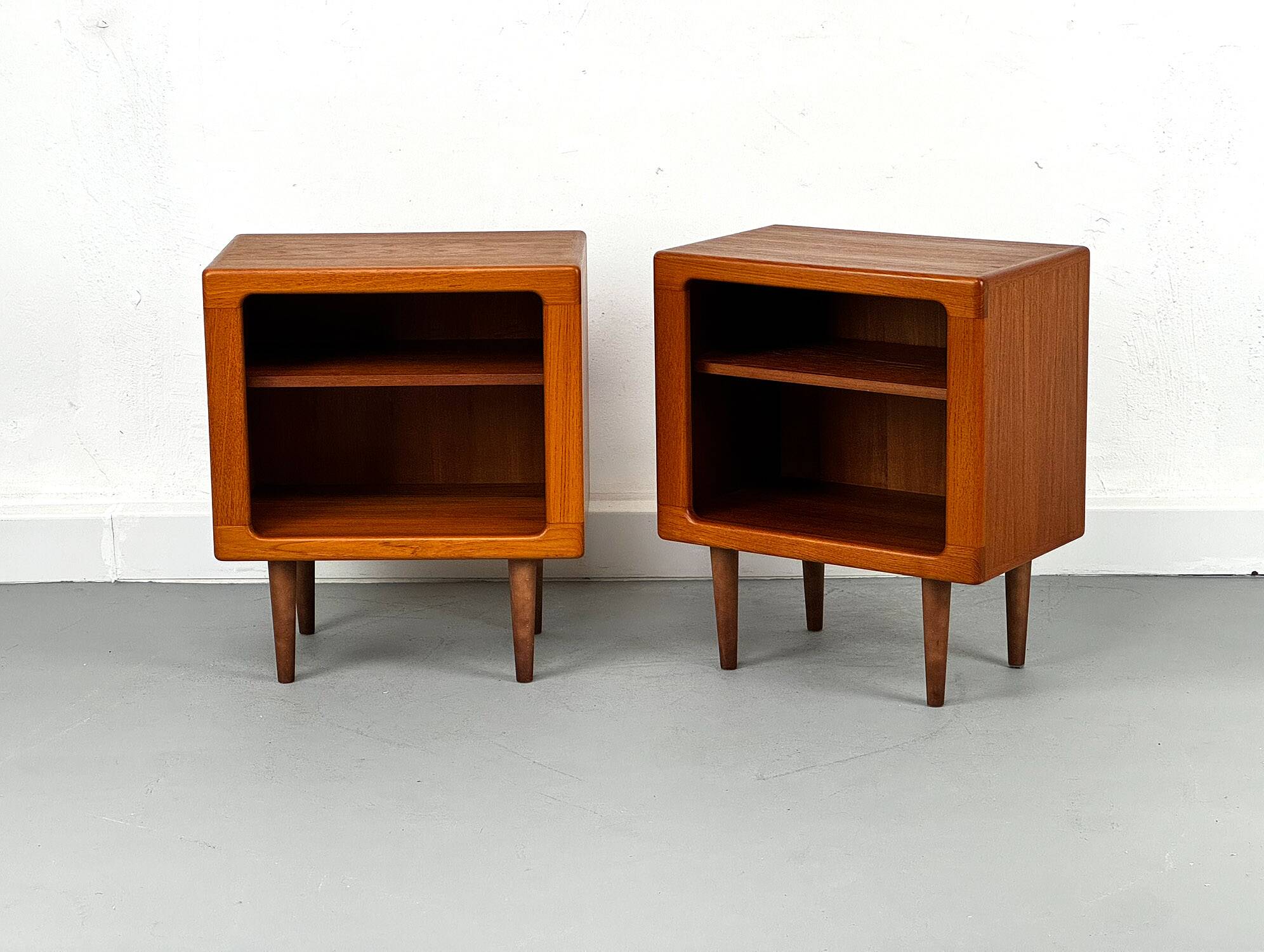 Set of 2 Danish Teak Nightstand by CFC Silkeborg, 1980s