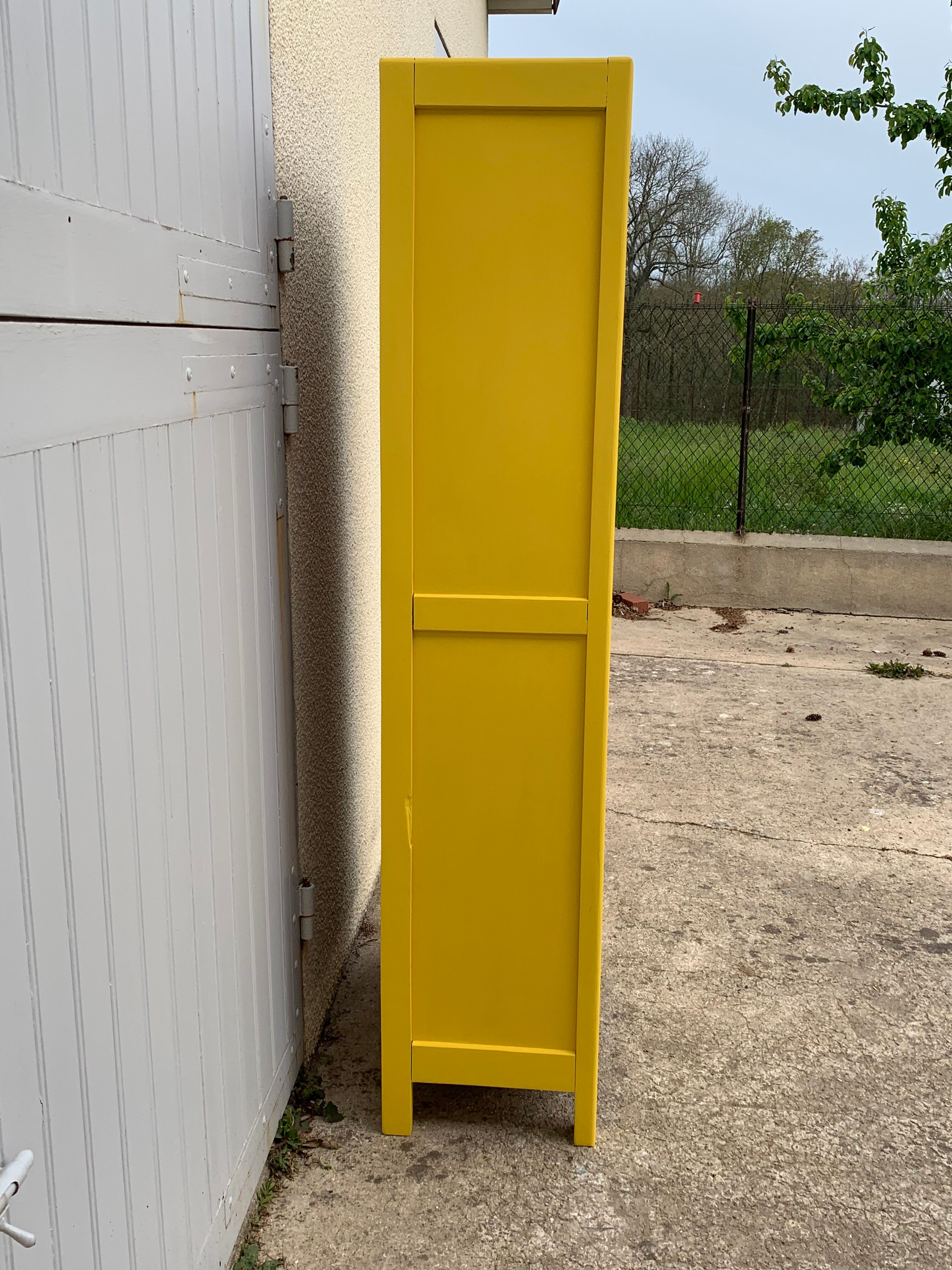 Glass-glazed Parisian wardrobe 1950