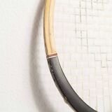 1970 Spalding black and red wooden tennis racket