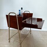 Travailleuse, meuble bar en bois
