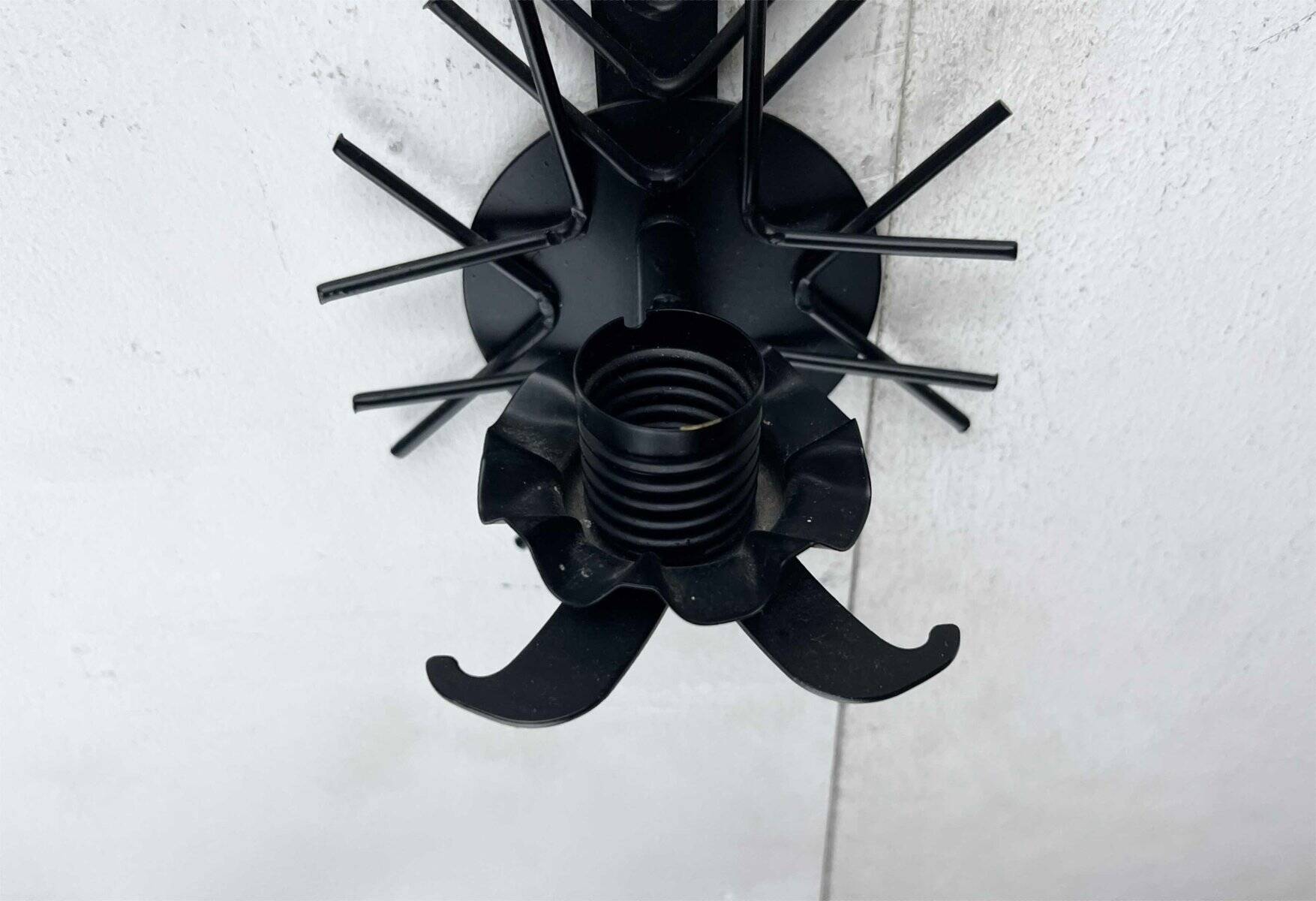 Mid-century modern Danish candle holders in metal and glass by Dantoft, 1960s, set of 2.