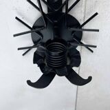 Mid-century modern Danish candle holders in metal and glass by Dantoft, 1960s, set of 2.