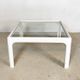 Coffee table with glass top by Peter Ghyczy for Horn Collection, 1960s