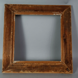 Square frame carved wood patinated 39x39 foliage 27x27 cm style Shabby SB231