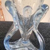 Artist Vase - Farinelli for Biot | Cloud Blue Bubbled Glass