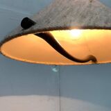 Wood and wool suspension from the mid-century, 1960s.