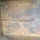 Antique marriage chest castle 17th century solid oak