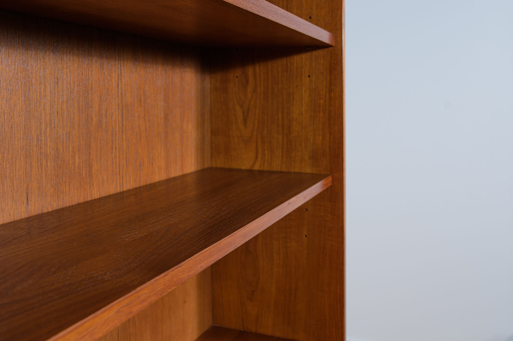Mid-century teak shelf with pull-out top, 1960s