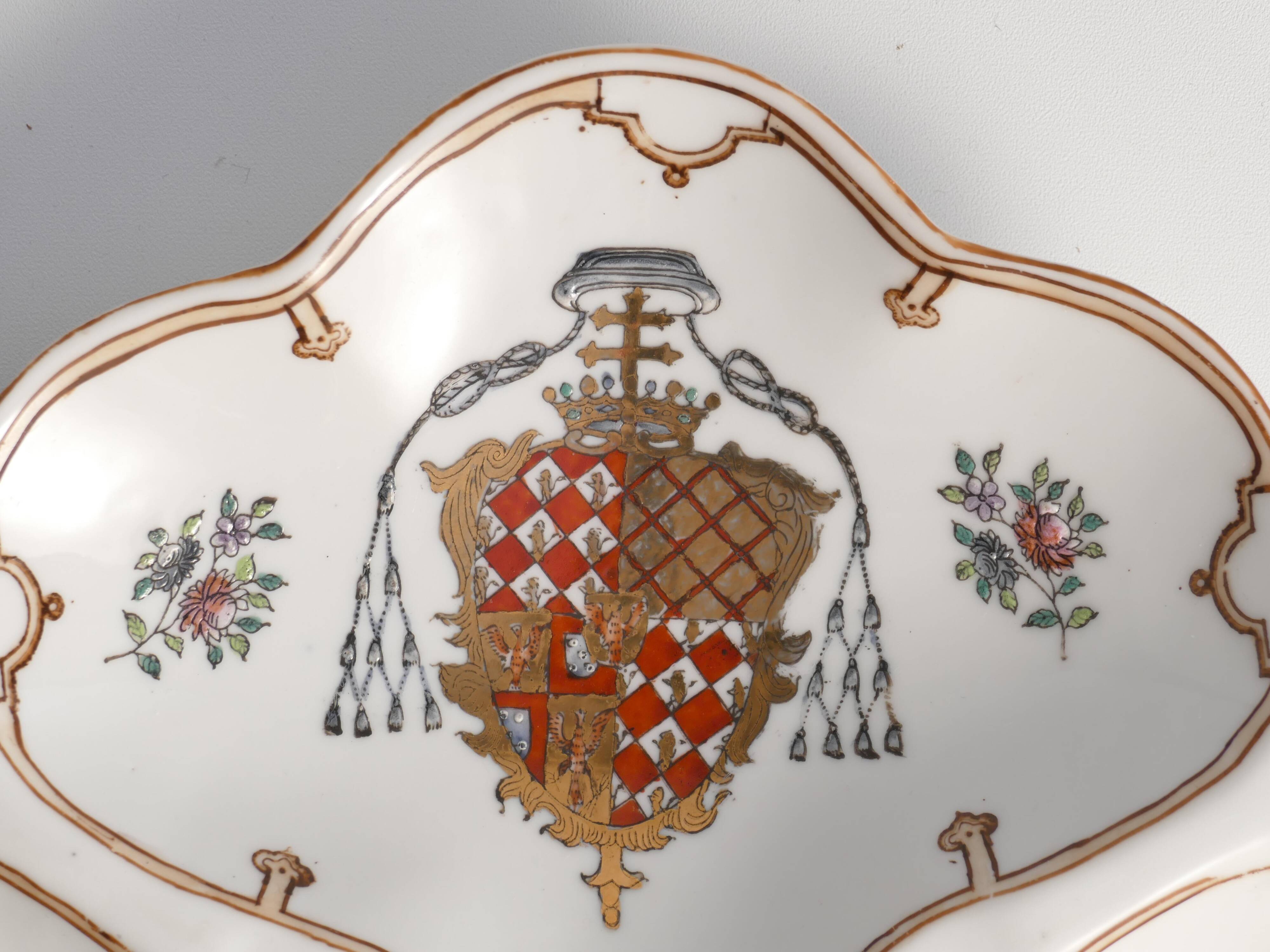 French Porcelain Divided Presentation Dish by House Of Toussi Court