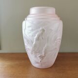 Art deco vase decorated with roosters