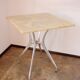 Modernist stone table from the 1970s – aluminum, vintage