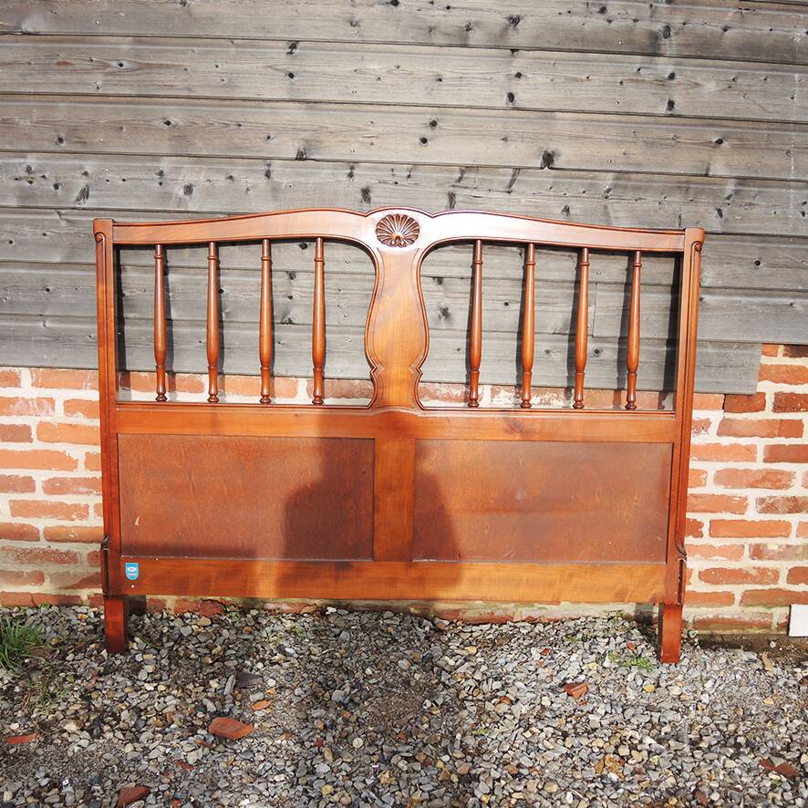 Antique Double Bed Frame in Solid Cherry Wood NF