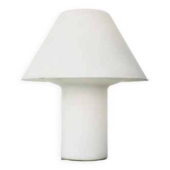 Frosted opal glass mushroom table lamp