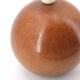 Lampe boule en bois, abat jour avec fleurs séchées
