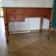 Small minister's desk - 3 drawers - cherry wood - Louis Philippe style