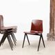 Chaise Galvanitas S22 acajou et pied marron
