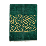 Modern Moroccan carpet green 370x280cm