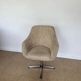 Egg chair beige mid-century