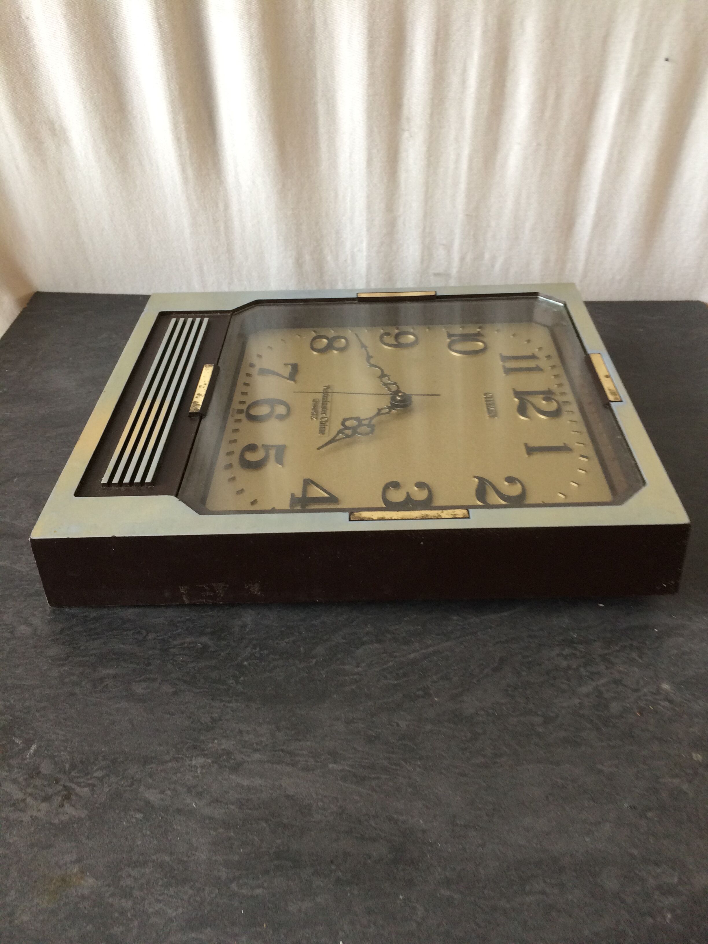 Old clock pendulum Citizen Westminster chime 70s vintage