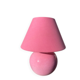 1970s pink ceramic lamp