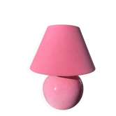 1970s pink ceramic lamp