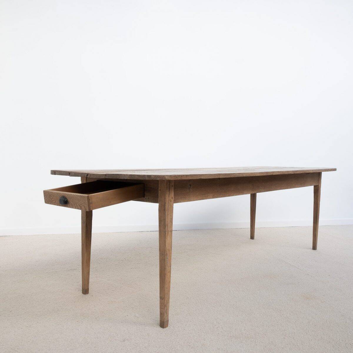 Antique oak farmhouse table – 19th century
