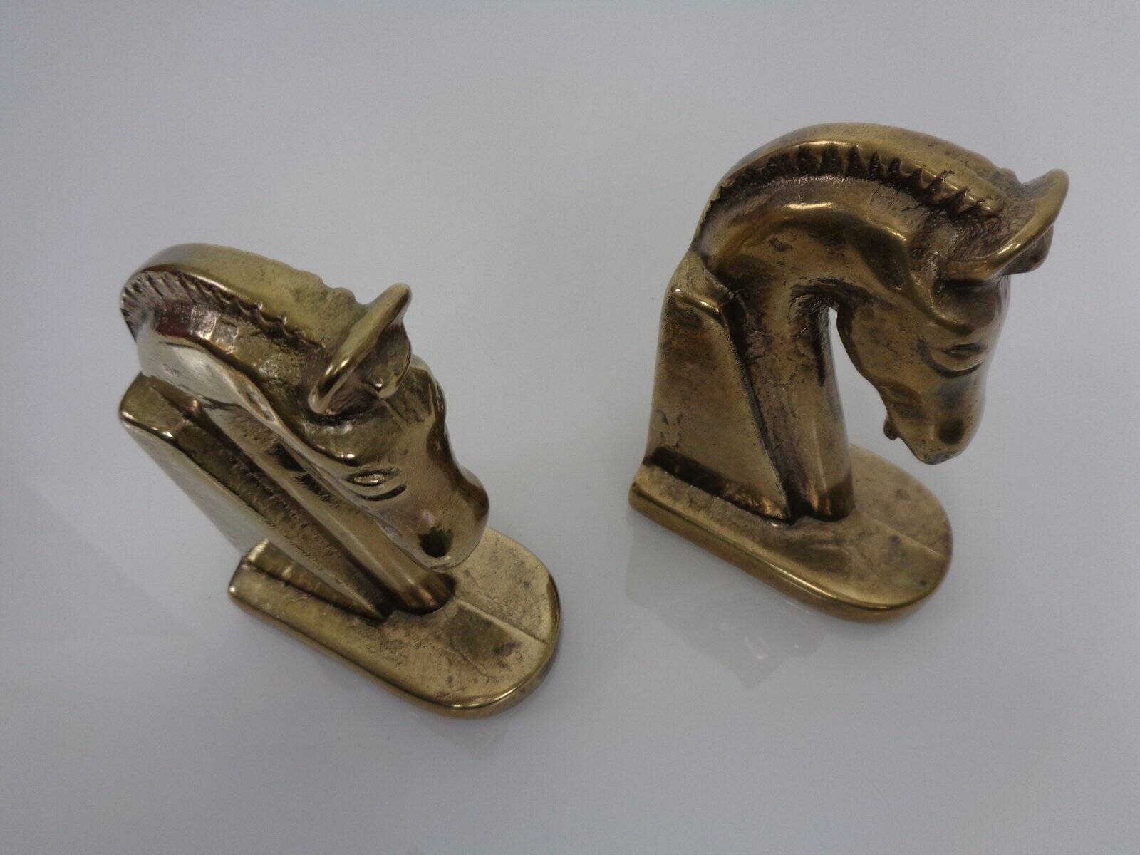 Brass Horse Bookends, 1960s, Set of 2