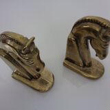 Brass Horse Bookends, 1960s, Set of 2