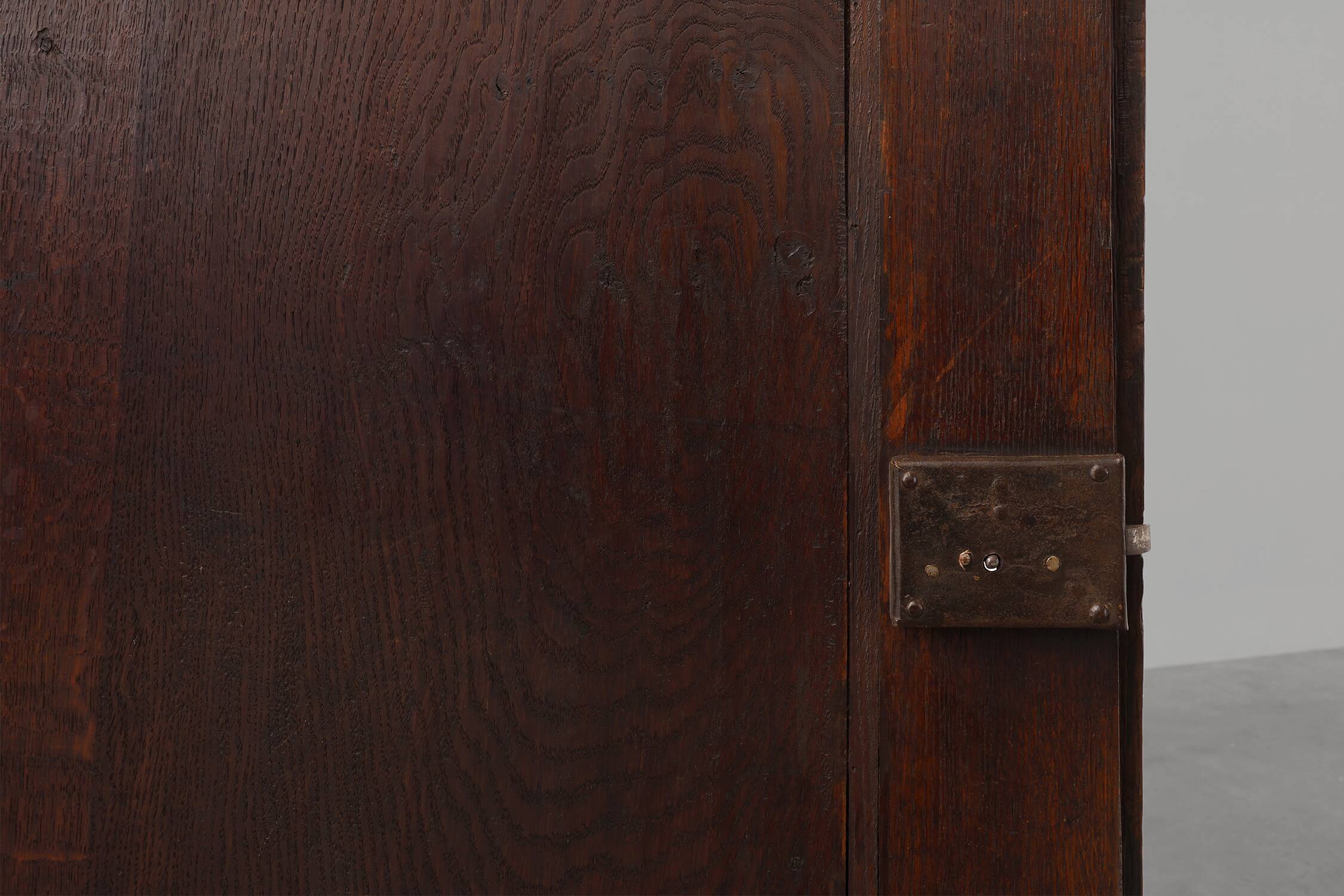 French 16th Century Antique oak hand carved wardrobe