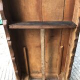 Antique Louis XV style farmhouse table in solid cherry wood.