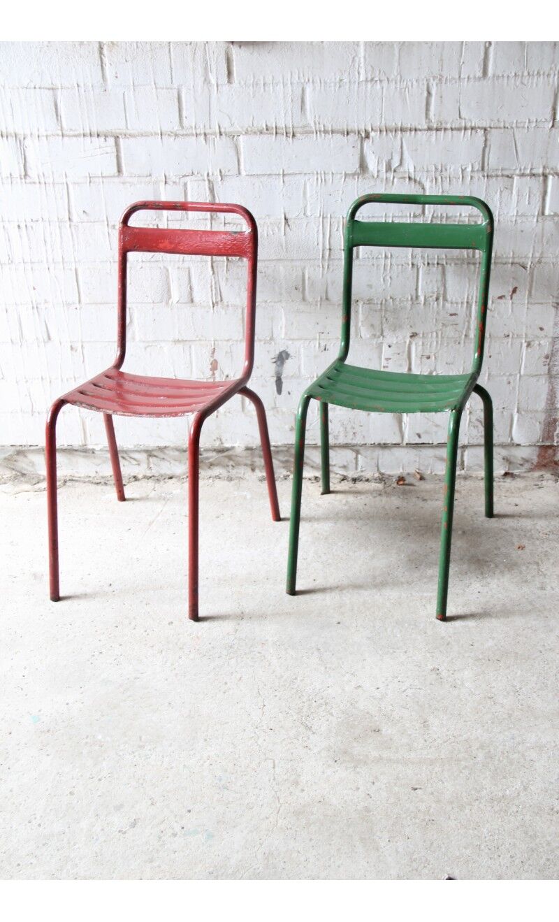 Chaise de bistro en métal