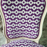 Chaise bergère Louis XV retapissée