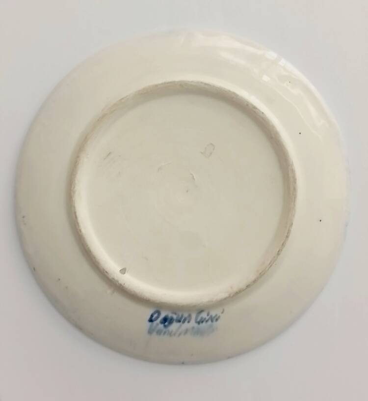 Dogus Cini enamel plate, Türkiye 1970s