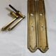 Pair of Louis XVI style beaded bronze door handles