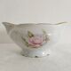 Saucière en porcelaine de Limoges décor de fleurs