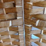 wicker, rattan screen, 5 panels